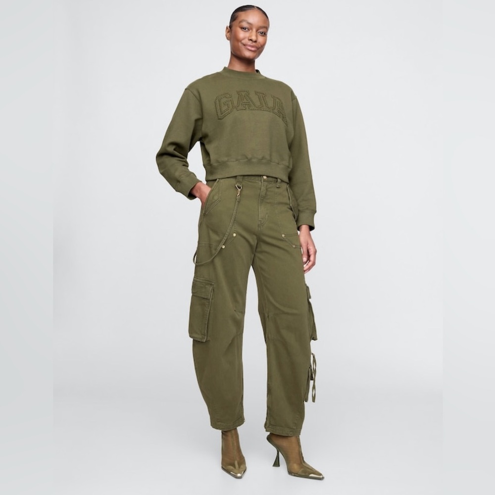 NWT Cult Gaia x Gap barrel cargo pants size 6